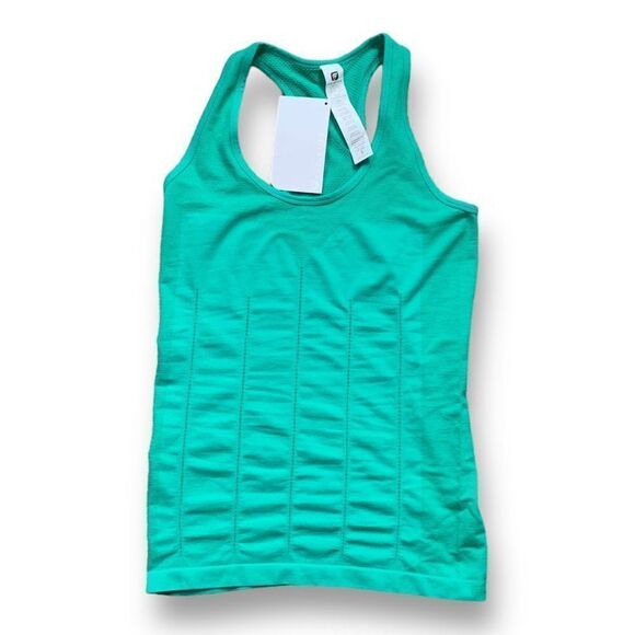 Fabeletics Delta Tank Green Racerback Smooth Operator Yoga Pilates Top Small - Picture 6 of 11